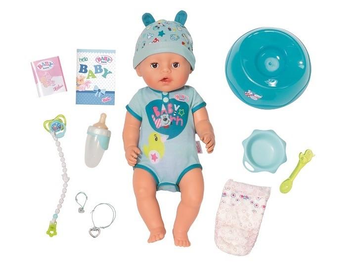 Купить zapf creation кукла-мальчик baby born интерактивная 43 см 824-375