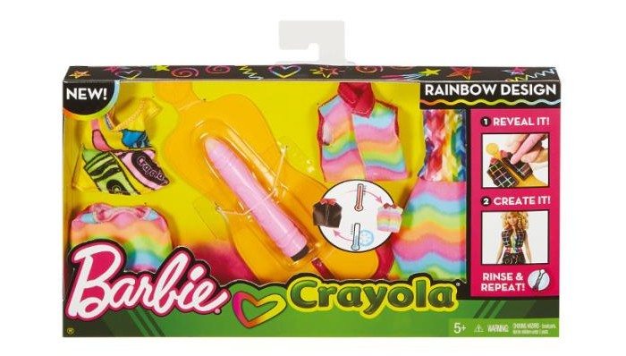 Купить barbie набор crayola раскрась наряды fhw85