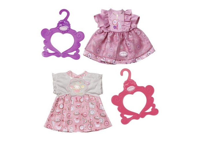 Купить zapf creation платье с вешалкой для куклы baby annabell 700-839