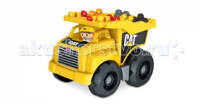 Купить mega bloks mattel cat большой самосвал dcj86