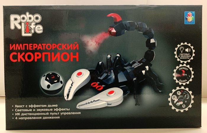 Купить 1 toy robo life императорский скорпион с парогенератором т16439