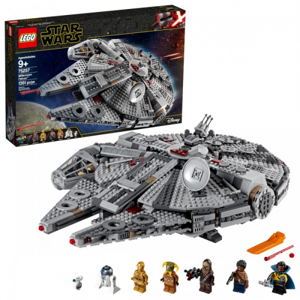 Купить конструктор lego star wars 75257 звездные войны сокол тысячелетия 75257