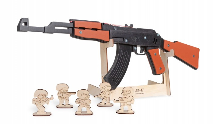 Купить arma.toys резинкострел автомат окрашенный at006k