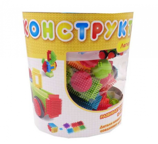 Купить конструктор abtoys кид блок со щетинками (50 деталей) pt-00785