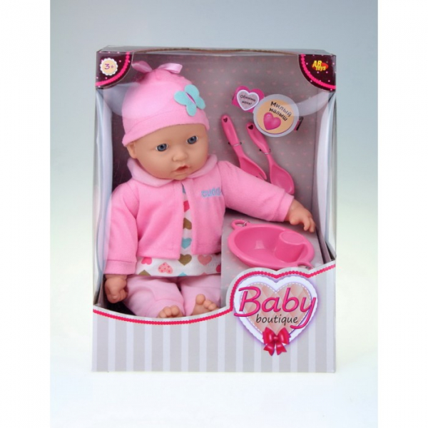 Купить abtoys кукла-пупс baby boutique с аксессуарами 40 см pt-00958