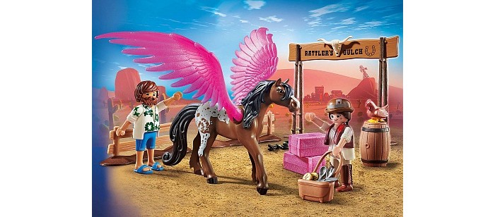 Купить конструктор playmobil марла и дел с пегасом 70074pm