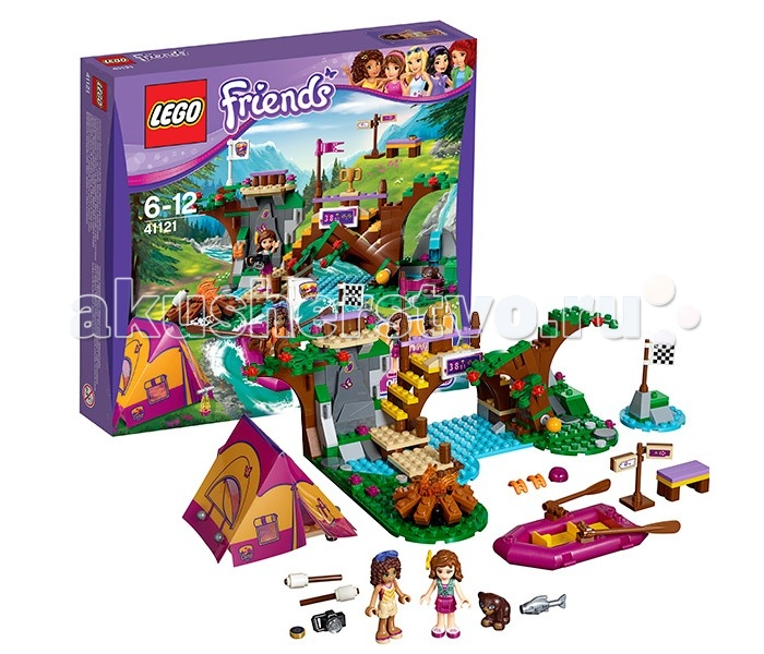 Купить конструктор lego friends 41121 лего подружки спортивный лагерь: сплав по реке 41121