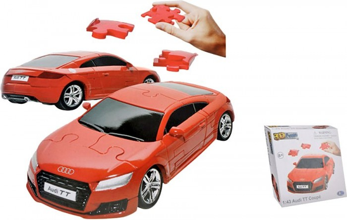 Купить конструктор happy well audi tt coupe 3d puzzle non assemble 1:43 57122