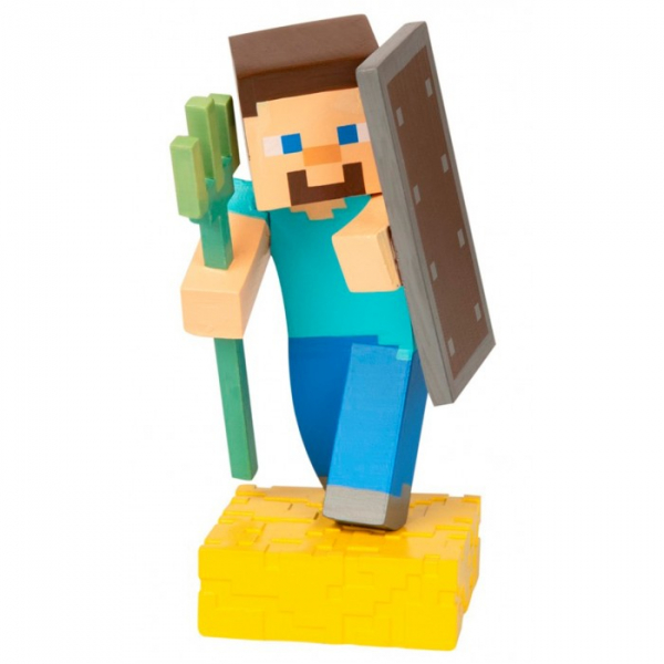 Купить jinx minecraft фигурка adventure figures 4 steve 10 см tm09204