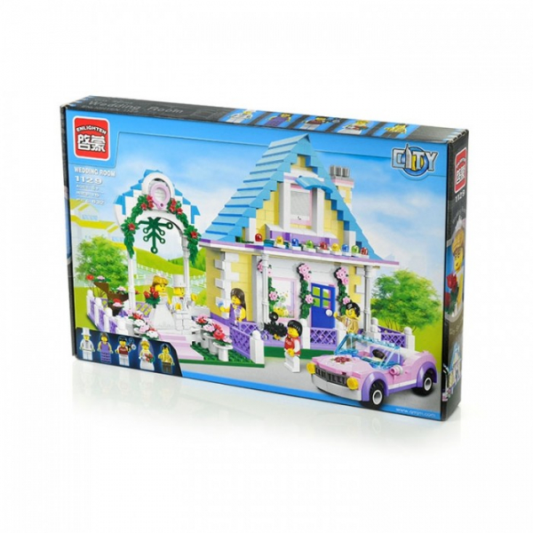 Купить конструктор enlighten brick город молодожены (632 детали) brick1129