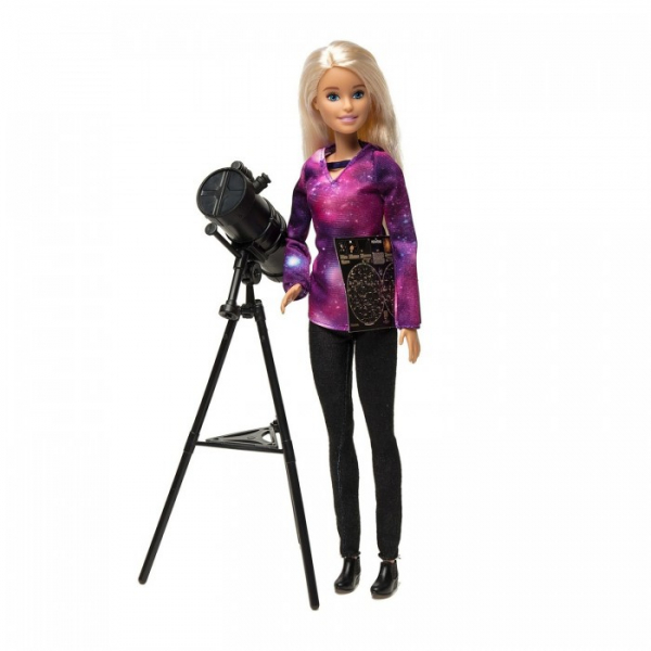 Купить barbie кукла кем быть national geographic астрофизик gdm47