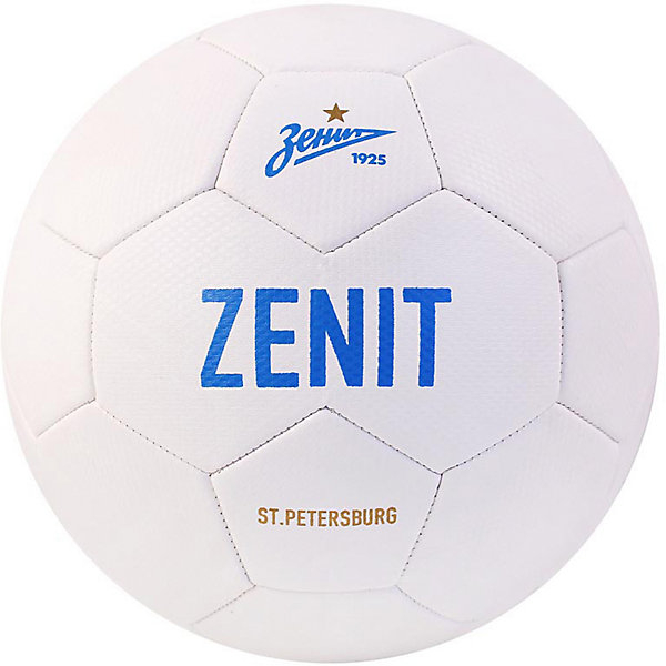 Купить футбольный мяч "зенит" размер 5, белый ( id 10243486 )
