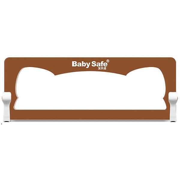 Купить барьер для кроватки baby safe ушки, 150х66 см, коричневый ( id 13278194 )