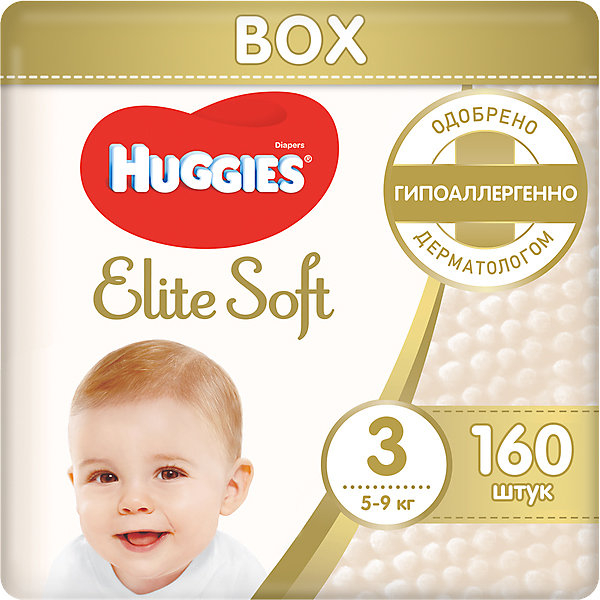 Купить подгузники huggies elite soft 3, 5-9 кг, 160 шт. ( id 4861834 )