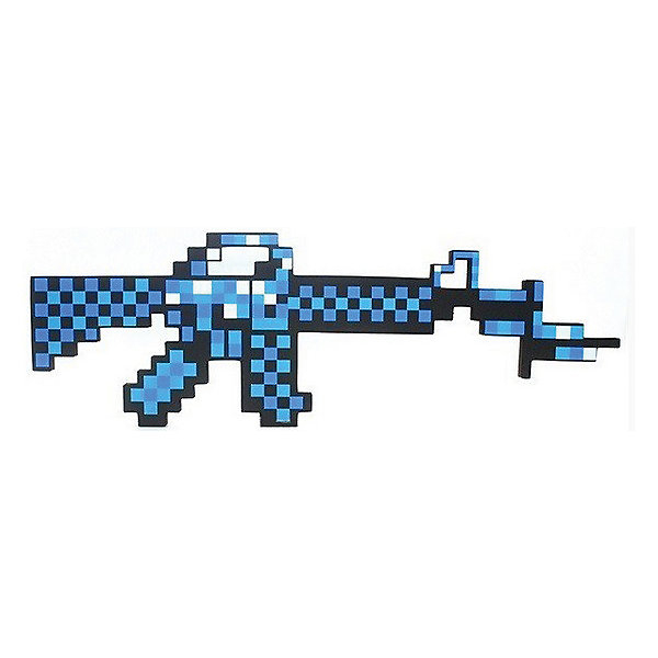 Купить пиксельный автомат, синий, 62 см, minecraft ( id 4986597 )