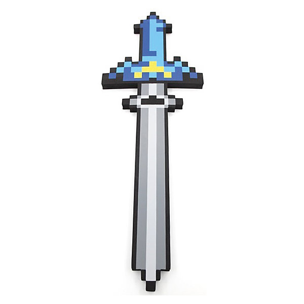 Купить пиксельный меч, синий, 65 см, minecraft ( id 4986609 )