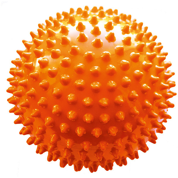 Купить мяч ёжик оранжевый, 18 см, малышок ( id 6894029 )