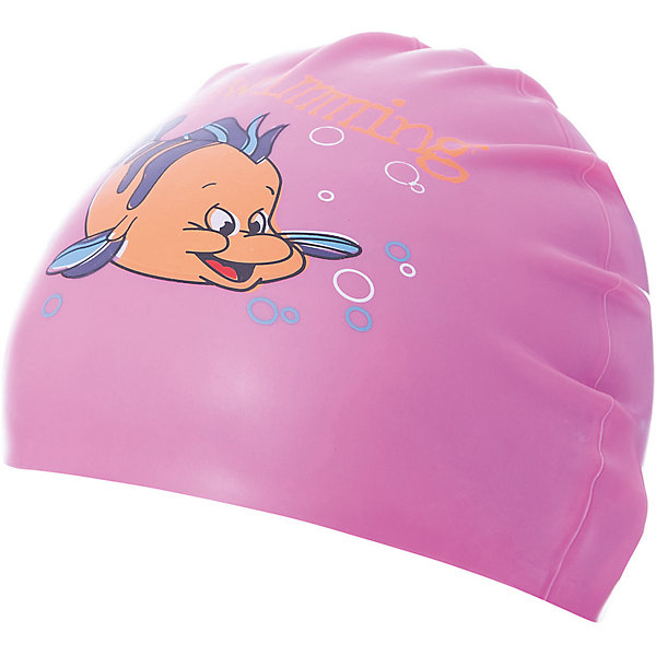 Купить силиконовая шапочка для плавания dobest, с рисунком, розовая ( id 7687416 )