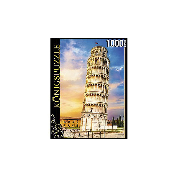 Купить пазл konigspuzzle "италия. пизанская башня" 1000 элементов ( id 7910487 )