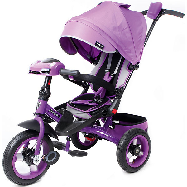 Купить трехколесный велосипед moby kids "leader 360° air car" 12x10, фиолетовый ( id 8317111 )