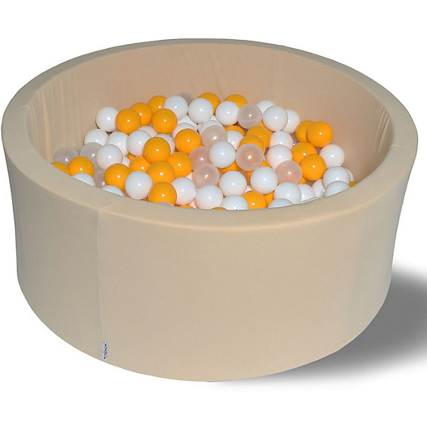 Купить сухой бассейн hotenok "ванильные лучики" 40 см, 200 шариков ( id 9633806 )