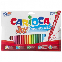 Купить фломастеры carioca joy 24 цвета в футляре 40532