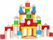 Купить деревянная игрушка краснокамская игрушка строим сами окрашенный 66 деталей нск-05