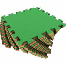 Купить коврик-пазл eco-cover цвет: оранжевый/зеленый (16 дет.) 100 х 100 см ( id 8706397 )