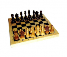Купить mpsport шахматы в деревянной доске (лак) п-4