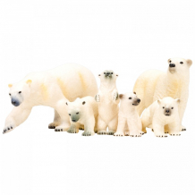 Купить masai mara набор фигурок мир морских животных семья белых медведей (6 предметов) мм203-013
