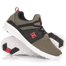 Купить кроссовки детские dc shoes heathrow olive/black черный,зеленый ( id 1188440 )