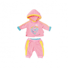 Купить одежда для куклы zapf creation "baby born" спортивный костюм, розовый ( id 7590894 )