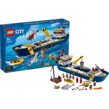 Купить конструктор lego city oceans исследовательское судно 60266, 745 элементов ( id 15007132 )