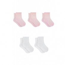 Купить носки детские, 5 пар, розовый, белый mothercare 997078116