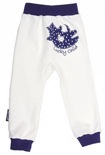 Купить комплект брюки 3 шт lucky child latka, цвет: белый/синий ( id 2757803 )