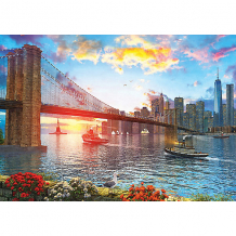 Купить пазл art puzzle закат над нью-йорком, 1000 деталей ( id 15101436 )
