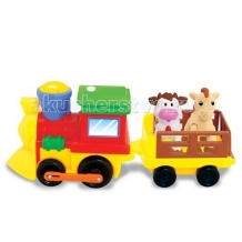 Купить развивающая игрушка kiddieland поезд с животными kid 050096