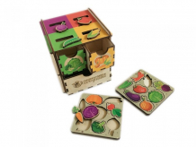 Купить деревянная игрушка сибирские игрушки умный комодик маленький овощи 61102