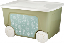 Купить lalababy детский ящик на колесах малышарики 50 л la1135