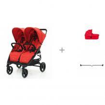 Купить valco baby коляска для двойни snap duo с люльками external bassinet и опорой для установки люлек 