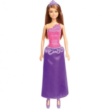 Купить кукла barbie "принцесса" шатенка, в сиреневой юбке, 28 см, ggj95 ( id 12368994 )
