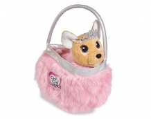 Купить мягкая игрушка chi-chi love собачка принцесса с пушистой сумкой 20 см 5893126
