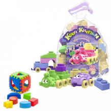 Купить развивающая игрушка тебе-игрушка набор игрушка кубик логический малый + конструктор кноп-кнопыч (61 деталей) 40-0011+11114