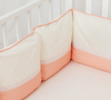Купить бортик в кроватку colibri&lilly peach pillow 120х60 см 