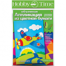Купить объемная аппликация hobby time "самолет" из цветной бумаги ( id 12466642 )