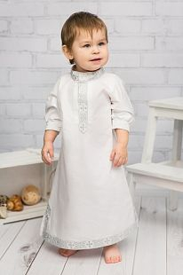 Купить рубашка крестильная alivia kids русская традиция, цвет: белый ( id 9532761 )