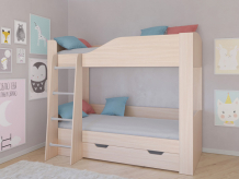 Купить подростковая кровать рв-мебель двухъярусная астра 2 с ящиком astra2