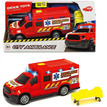 Купить машинка скорой помощи dickie toys, 18 см, свет и звук ( id 14935274 )