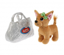 Купить мягкая игрушка мой питомец собака в серебряной сумочке 15 см ct181133-19