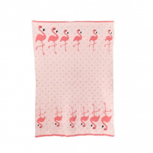 Купить плед bizzi growin одеяло flamingo вязанное 100х75 см 
